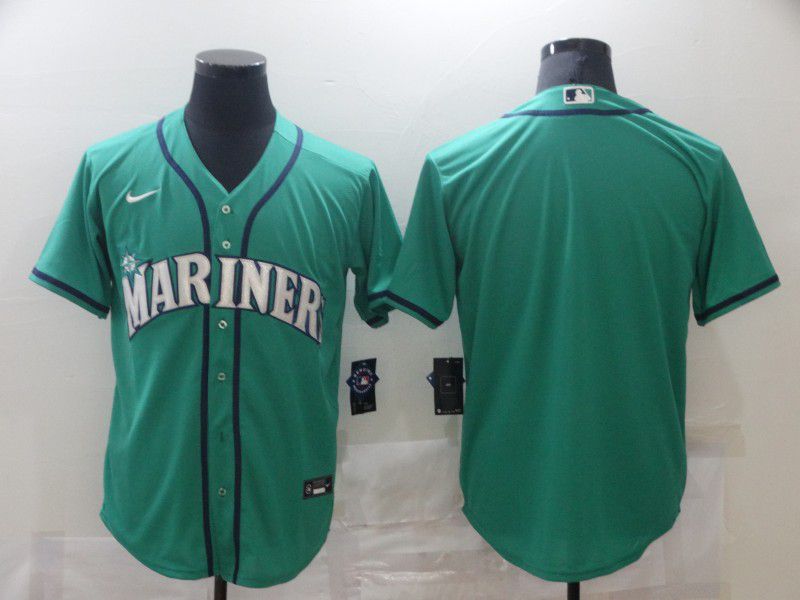 Men Seattle Mariners Blank Green Game 2021 Nike MLB Jersey->oakland athletics->MLB Jersey